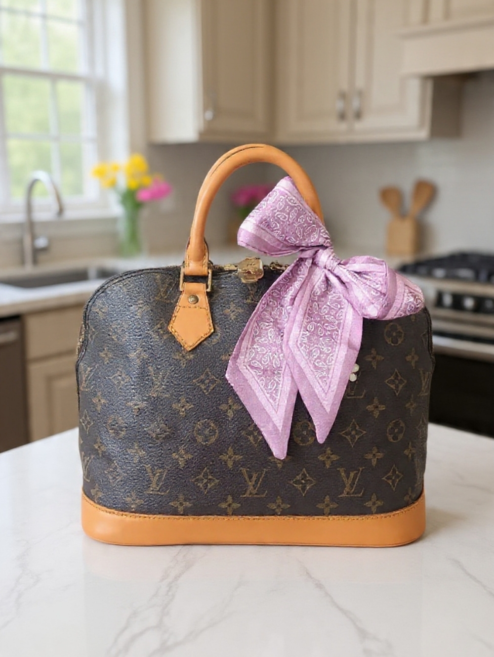 Louis Vuitton Monogram PM Alma Handbag Vintage Brown✨️